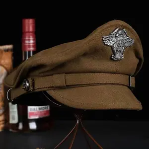 High Quality Official Uniform Cap with Structured Brim and Optional Gold or Silver <b>Braided</b> <b>Cord</b> - Product Image 3