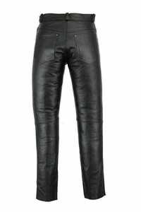 Custom New Men Leather Pant <b>Jeans</b> Steampunk Gothic Motorbike Pants Trousers genuine Flared Leather Pants Reasonable Price - Product Image 4