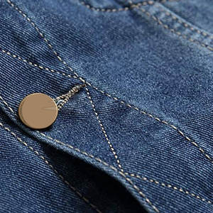 Chaqueta vaquera para hombre con estampado de logotipo personalizado de alta calidad, tela de lona con cuello levantado, talla grande de algodón 100% para invierno, ¡a bajo precio! - Product Image 5