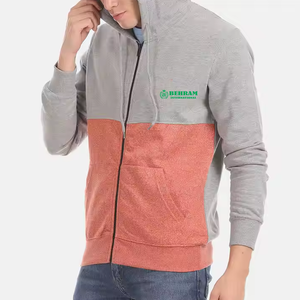 Sweat à capuche unisexe de qualité supérieure pour le streetwear, vente en gros, double fermeture éclair, 100% coton, respirant, séchage rapide, polaire épaisse - Product Image 3