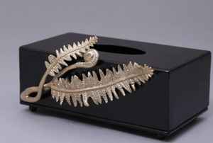 Boîte à mouchoirs de décoration pour dîner à la maison, finition antique, porte-mouchoirs moderne, design de café - Product Image 5