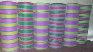 Rollos de tela de bolsa de la compra de nylon a rayas hechos a medida ideales para hacer bolsas de nylon a rayas para reventa - Product Image 3