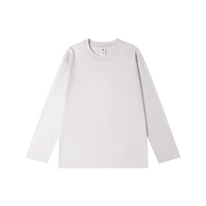 T-shirt blanc à manches longues pour hommes logo personnalisé T-shirt pour hommes T-shirt en gros pour hommes - Product Image 6