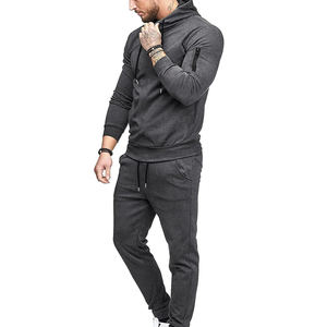 Chándal para hombre 65% algodón, 35% poliéster Invierno Polar conjuntos de chándales para correr para hombre - Product Image 4