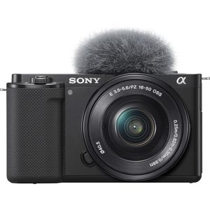 24.2 MP Mirrorless Video <b>Camera</b> with APS-C Sensor Vari-Angle 4K Screen 16-50mm Power Zoom Lens 64GB Memory Card <b>Filter</b> Kit - Product Image 5