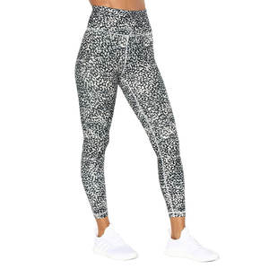 In Stock High Quality High-Waist Women's <b>Legging</b> <b>with</b> Unique Design Made From Best Quality Spandex Workout Gym Use Logo Waist - Product Image 3