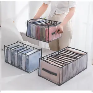 Organisateur de garde-robe tendance petit bureau ménage robuste chaussettes tissu placard d'extérieur vêtements boîte de rangement pliable