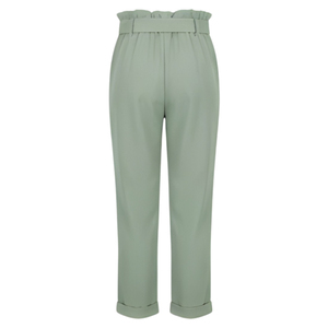 Pantalones de Trabajo Casuales de Lona para Mujer, Cierre con Cordón, Transpirables, de Secado Rápido, 100% Algodón, Cintura Media, Corte Recto - Product Image 4