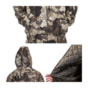Veste de chasse en softshell robuste en gros avec capuche, imperméable et silencieuse, design en tissu imprimé, technologie Bayer Material - Product Image 5