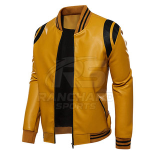 Chaqueta de Cuero para Hombre, Nueva Moda, Chaqueta de Cuero Cortavientos, Gran Venta - Product Image 2