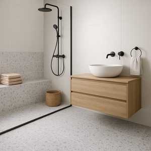 Carreaux de sol en porcelaine émaillée chocolat effet marbre, finition mate R10 antidérapante, 600x600/600x1200mm, solides, expédition immédiate depuis Foshan - Product Image 2