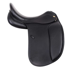 Euro Cavall Industries Selle de Dressage pour Chevaux Siège Souple Cadre en Bois en Cuir Couleur Personnalisée Conçu pour la Liberté du Cheval - Product Image 1
