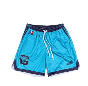 Vente en gros de shorts d'été imprimés respirants pour hommes, shorts de basket-ball en maille de polyester vierge avec logo personnalisé de la salle de sport - Product Image 2