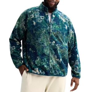 Veste intelligente grande taille pour hommes, mode décontractée, vêtements d'extérieur chauds pour l'hiver avec fermeture éclair élégante, veste polaire élégante personnalisable pour hommes - Product Image 1