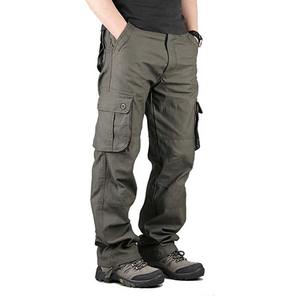 Wholesale <b>High</b> Quality Canvas Mid <b>Waist</b> Men Cargo <b>Trouser</b> with <b>Elastic</b> Drawstring Baggy Fit for Gym & Outdoor Use - Product Image 3