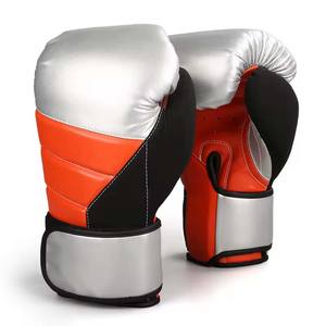 Gants de boxe pour adultes en cuir véritable, noirs, imperméables et gants de boxe pour arts martiaux, logo personnalisé - Product Image 3