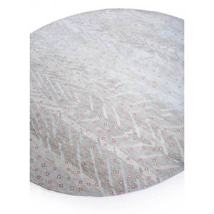 Manchaha พรมขนสัตว์และผ้าไหมสีงาช้างแบบผูกมือ Lub-6571พิมพ์ลาย - Product Image 2