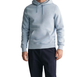 Sudadera con Capucha y Bolsillo para Hombre, Cuello Redondo, Algodón Francés de Alta Calidad, Duradera, Cómoda, Informal, con Estampado Sólido, Serigrafía, para Uso Diario - Product Image 1