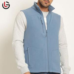 Chaleco polar elástico infinito para hombre, chaleco polar ligero térmico con cuello levantado, chaleco de lana suave y ligero - Product Image 5