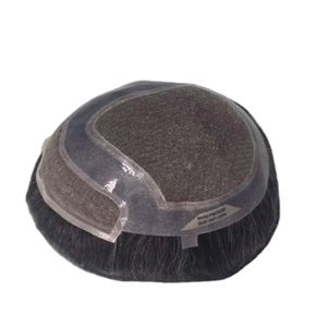 Toupee para Hombre Taz Hair, Peluca de Cabello Humano 100%, Densidad Cruda 60%-150%, Cabello Indio Remy, Resistente al Agua, Ondulado - Product Image 4