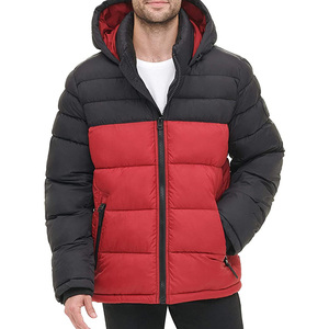 Factory Wholesale High Quality Breathable Men's <b>Puffer</b> <b>Jacket</b> for Winter Stand Collar Hooded Outwear <b>Light</b> Fabric - Product Image 1
