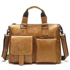 Bolsos impermeables superventas personalizados, bandolera de hombro, bolso de viaje para ordenador portátil de negocios, maletín de cuero para hombre y mujer - Product Image 3