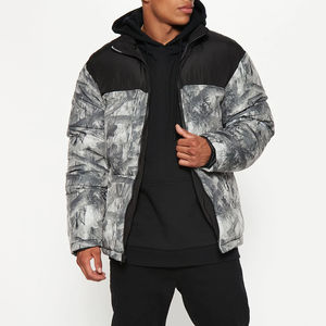 Vestes d'hiver matelassées de haute qualité en toile, style tendance, grande taille, respirantes, pour l'extérieur, vente en gros, personnalisées pour homme - Product Image 2