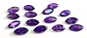 Améthyste naturelle Marquise 5x10mm Coupe à facettes-Coupe améthyste en vrac de qualité supérieure - Product Image 4