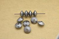 Perle métallique en forme d'espaceur, plaqué or brossé de 10mm, composants métalliques pour la fabrication de bijoux et breloques, perle et breloque en métal