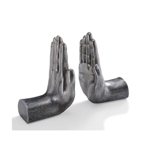 Mains de qualité supérieure Design bouchon de livre argent fini porte-livre pour bureaux écoles comptoir organisateur porte-livre - Product Image 1