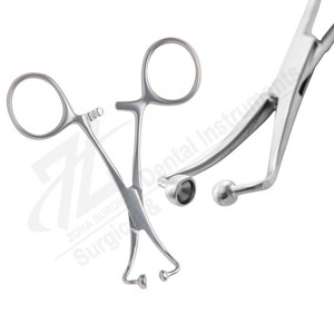 Pince à serviette à bille et à douille de 14cm Source d'alimentation manuelle Instruments chirurgicaux dentaires fabriqués par des pinces chirurgicales au Pakistan - Product Image 1