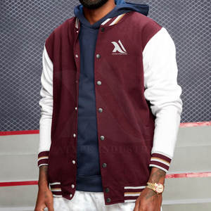 Veste Letterman à quantité minimale de commande basse pour hommes veste d'hiver Letterman à usage extérieur veste d'hiver Letterman à logo personnalisé décontracté - Product Image 4