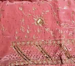 ชุดสูททำงานเย็บปักด้วยมือดีไซน์เนอร์ทันสมัยชุดสูททำงานปักลายด้านล่างผ้าชิออนสวยสไตล์อินเดียแบบดั้งเดิม - Product Image 3