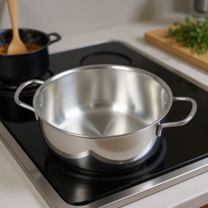 Cacerola Profunda de Acero Inoxidable DUNE de 26 cm, Cromado Pulido 305-Metalsomma, Artículos Esenciales para la Cocina - Product Image 3