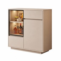 Minimalistisches Massivholz-Sideboard Wandschrank Buffetschrank für Esszimmer und Wohnzimmer Umweltfreundlich Anpassbar