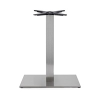 Base de table en fonte et acier, pied rectangulaire, revêtement peint ou en acier inoxydable