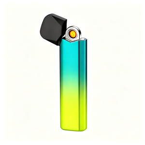 Briquet USB rechargeable Turbo à livraison rapide, avec logo personnalisé imprimé, étui à cigarettes à flamme rapide, accessoires pour fumeurs - Product Image 3