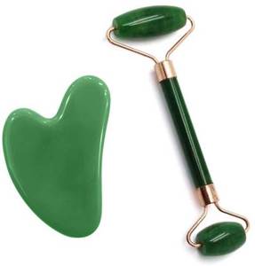 Vente chaude Style Feng Shui Rouleau De Jade En Pierre Naturelle Gua Sha Beauté Outil De Massage Du Visage En Gros Rouleau Indien Gua Sha Fourniture - Product Image 2