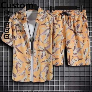 Camisetas Retro Pour Hommes algodón moda poliéster camiseta Unisex deportes camiseta y pantalones cortos conjunto para hombres y mujeres - Product Image 1