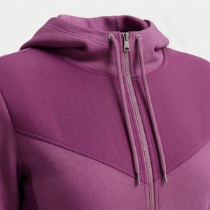 Survêtement de sport 2-en-1 en coton 100% de qualité supérieure pour femme, avec capuche, taille élastique, poids moyen, collection hiver 2025 – Vente en gros OEM - Product Image 4