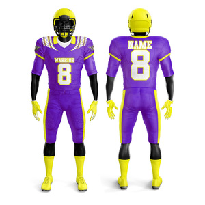 Uniforme de fútbol americano de equipo de diseño superior para uniforme de fútbol americano transpirable de nueva llegada Unisex - Product Image 1