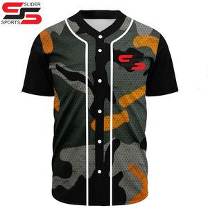 2025 ropa deportiva de softbol de poliéster Unisex personalizada, Jersey y camisetas estampadas con sublimación para jugadores de béisbol adultos - Product Image 5