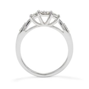 Anillo de Diamantes de 0.06ct en Plata de Ley - Product Image 3