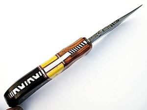 Cuchillo de Caza de Hoja Fija Hecho a Mano con Mango de Madera, Cuchillo de Supervivencia para Exteriores - Product Image 5