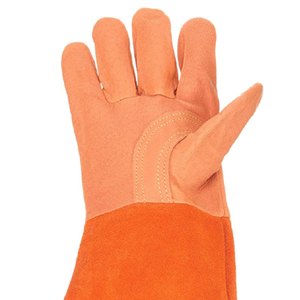 Venta al por mayor de guantes de soldadura de cuero de piel de cabra negro de calidad superior/Nuevo último diseño 2025 Guantes de soldadura - Product Image 5