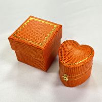 Kotak Perhiasan Bentuk Hati Mini untuk Kemasan Perhiasan Mewah, Cincin Tunangan, Grosir, Vintage