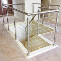 Système de balustrade en câble métallique HIMOWAY METAL pour escaliers et balcons, en acier inoxydable, pour l'intérieur et l'extérieur