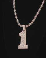 Pendentif Lettre Couronne Moissanite Iced Out Personnalisé, Collier Hip Hop pour Hommes et Femmes, Cadeau de Luxe pour Fête