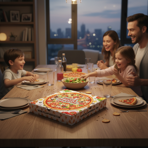 Cajas de Pizza de Papel Kraft Ecológicas Personalizadas de Vietnam, Tamaños Personalizados de 12\", 14\", 16\", 35 cm, Aptas para Microondas, con Logotipo Personalizado para Alimentos - Product Image 5