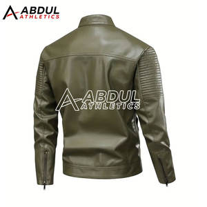 Veste en cuir de qualité supérieure pour hommes avec une finition propre et une coupe moderne pour une tenue quotidienne Veste d'hiver pour hommes - Product Image 2